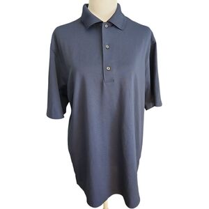 Men's Greg Norman Golf Blue Polo Shirt